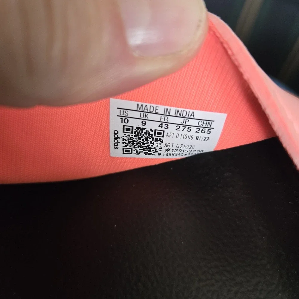 Adidas Womens Adilette Pool Shower Slides Pink Orange Size‎ 10 - Picture 7 of 7